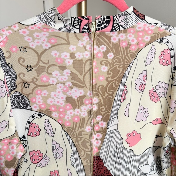 Vintage 70s Holly Gloria Moret of California Floral Boho Maxi Dress Size S/M - Picture 7 of 11